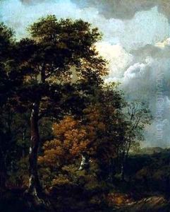 Landscape with a Peasant on a Path circa