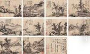 Landscapes And Figures by Shen Zhou