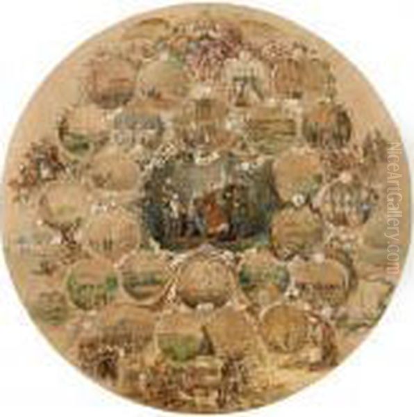 An Important Montage Marking The
Occasion Of The Emperor Alexanderii's Silver Wedding Jubilee - view 1