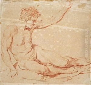 Studie Eines Mannlichenaktes by Januarius Zick