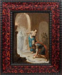 Saul Und Die Hexe Von Endor by Januarius Zick