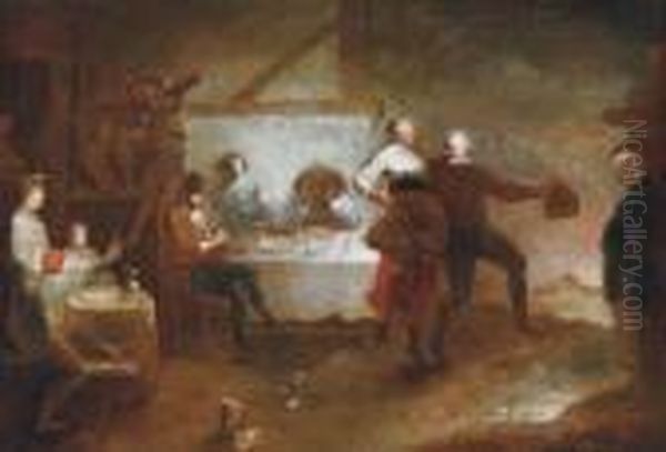 A Peasant Dance In A Tavern - view 1