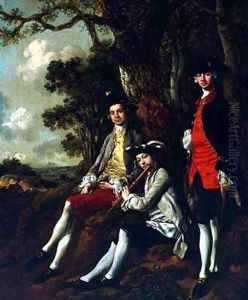 Peter Darnell Muilman. Charles Crokatt and William Keable in a Landscape