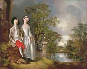 Portrait of Heneage Lloyd and his Sister Lucy by Thomas Gainsborough