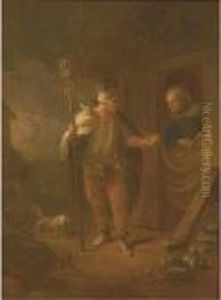 A Rat Catcher Conversing With An Old Woman