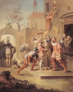 Soldiers Pillaging A Monastery