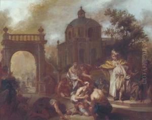 Joseph Appears Before His Brothers. by Januarius Zick