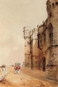 Guards Marching On The North Terrace, Windsor Castle