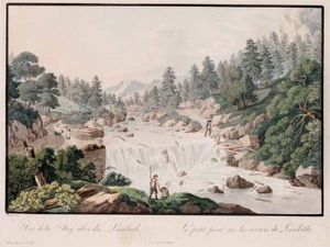 Der Hohe Steg Uber Die Lambath by Johann Ziegler