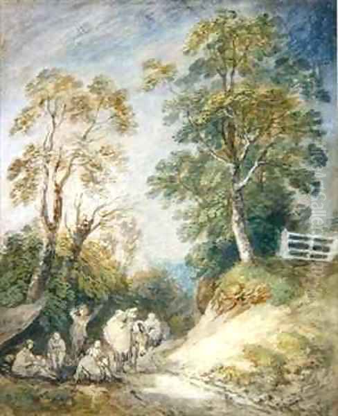 Wooded Landscape with Gypsy Encampment - view 1