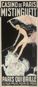 Casino De Paris, Mistinguett, Paris Qui Brille by Louis Gaudin Zig