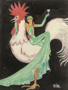 Cock-a-doodle-do! by Louis Gaudin Zig