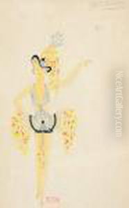 [ ] "zig". Costume Design For "girl Bonheur" by Louis Gaudin Zig
