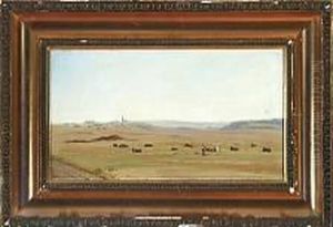 A Danish Harvest Scenery by Wilhelm Zillen