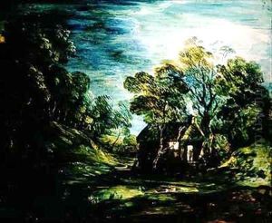 Cottage in Moonlight