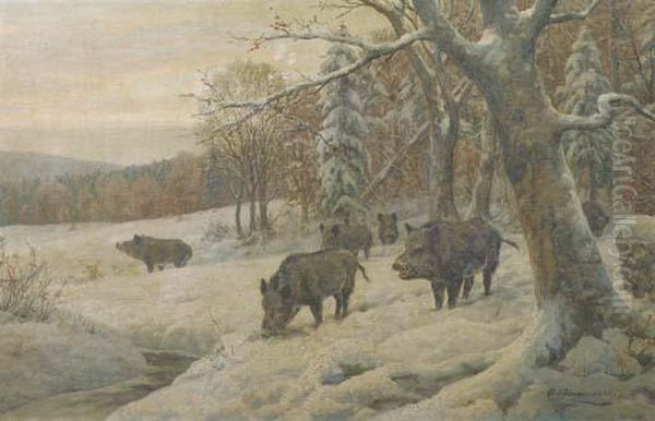 Venturing Out Of The Snowy Forest - view 1
