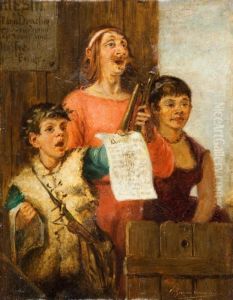 Gaukler, Singend Ihre Vorstellung by Ernst Karl Georg Zimmermann