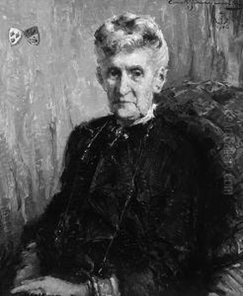 "damenportrait ". Sign. Und Dat. 1926 - view 1
