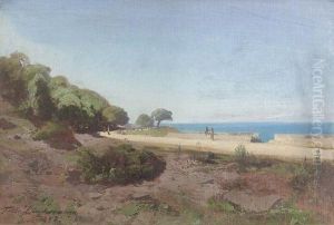 Sudlicher Uferweg Am Meer. by Friedrich Zimmermann