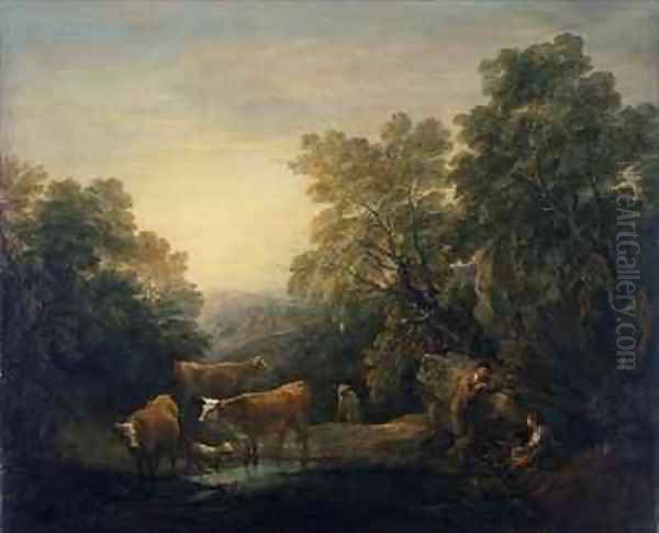 Rocky landscape with Hagar and Ishmael 2 - view 1