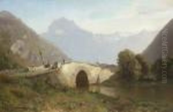 Steinbrucke In Sudlicher
Gebirgslandschaft. - view 1