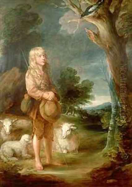 Shepherd boy listening to a magpie - view 1