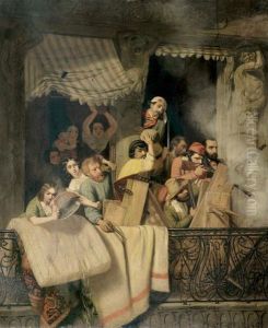 Gefechtszene Auf Balkon by Reinhard Sebastian Zimmermann