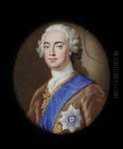 A Nobleman, Probably William 
Bentinck, 2nd Duke Of Portland (1709-62), Wearing Light Brown Velvet 
Coat With Gold Embroidered Border, Blue Sash And And Breast Star Of The 
Order Of The Garter, His Hair Powdered And Worn