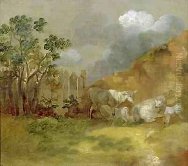 Landscape with Sheep - view 1