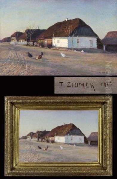 Weite Dorflandschaft Mit Federvieh - view 1