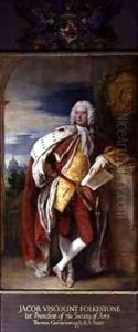 Portrait of Jacob Bouverie First Viscount Folkestone and First President of the Society of Arts by Thomas Gainsborough