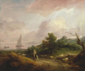 Coastal Landscape with a Shepherd and his Flock