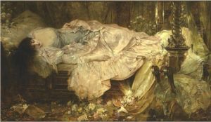Lady Sleeping by Franciszek Zmurko