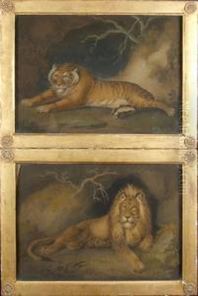 Pair Sandpaintings - view 1