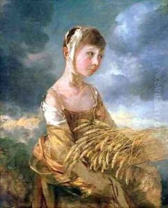 Miss Gainsborough Gleaning by Thomas Gainsborough