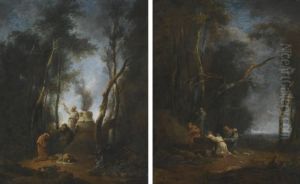 Two Scenes Of Sacrifice by Giuseppe Zocchi