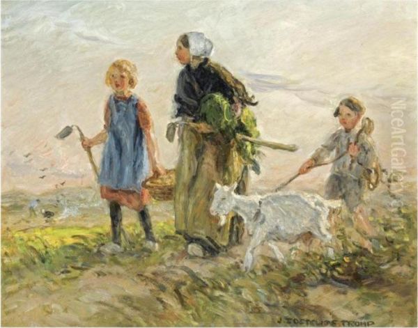 Returning From The Fields - view 1