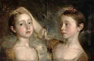 The Painters Daughters Mary and Margaret by Thomas Gainsborough