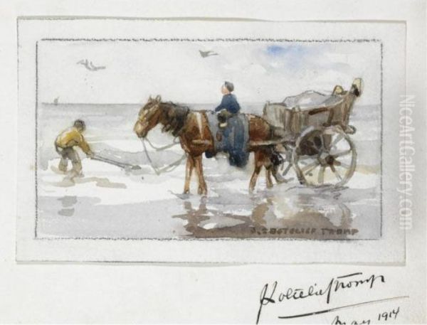 Shell Fishers In The Breakers - view 1