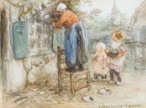 Helping Mother by Jan Zoetelief Tromp