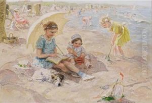 A Sunny Day At The Beach by Jan Zoetelief Tromp