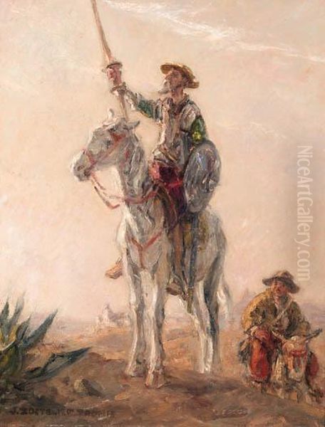 Don Quichote And Sancho Panza - view 1