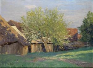 Steirische Fruhlingslandschaft by Alfred Zoff