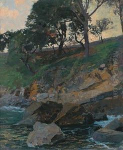Trees On A Riverbank
