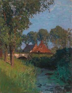 Houses By A Stream