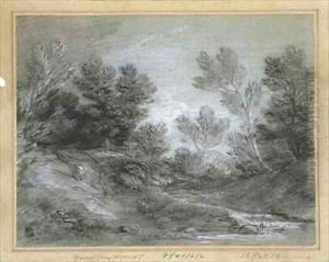 A Woodland Stream by Thomas Gainsborough