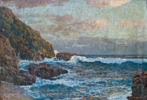 Abends An Der Kuste Der Riviera by Alfred Zoff