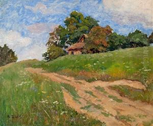 Landschaft Mit Haus by Alfred Zoff
