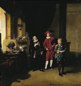 Garrick With Burton And Palmer In The Alchymist