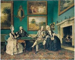 The Dutton Family In The Drawing Room Of Sherborne Park, Gloucestershire by Johann Zoffany